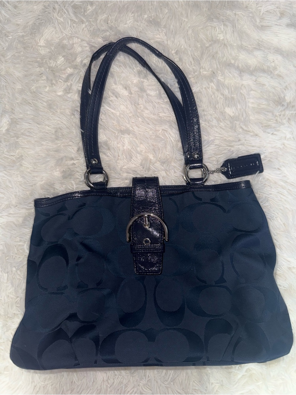 Navy Coach Purse